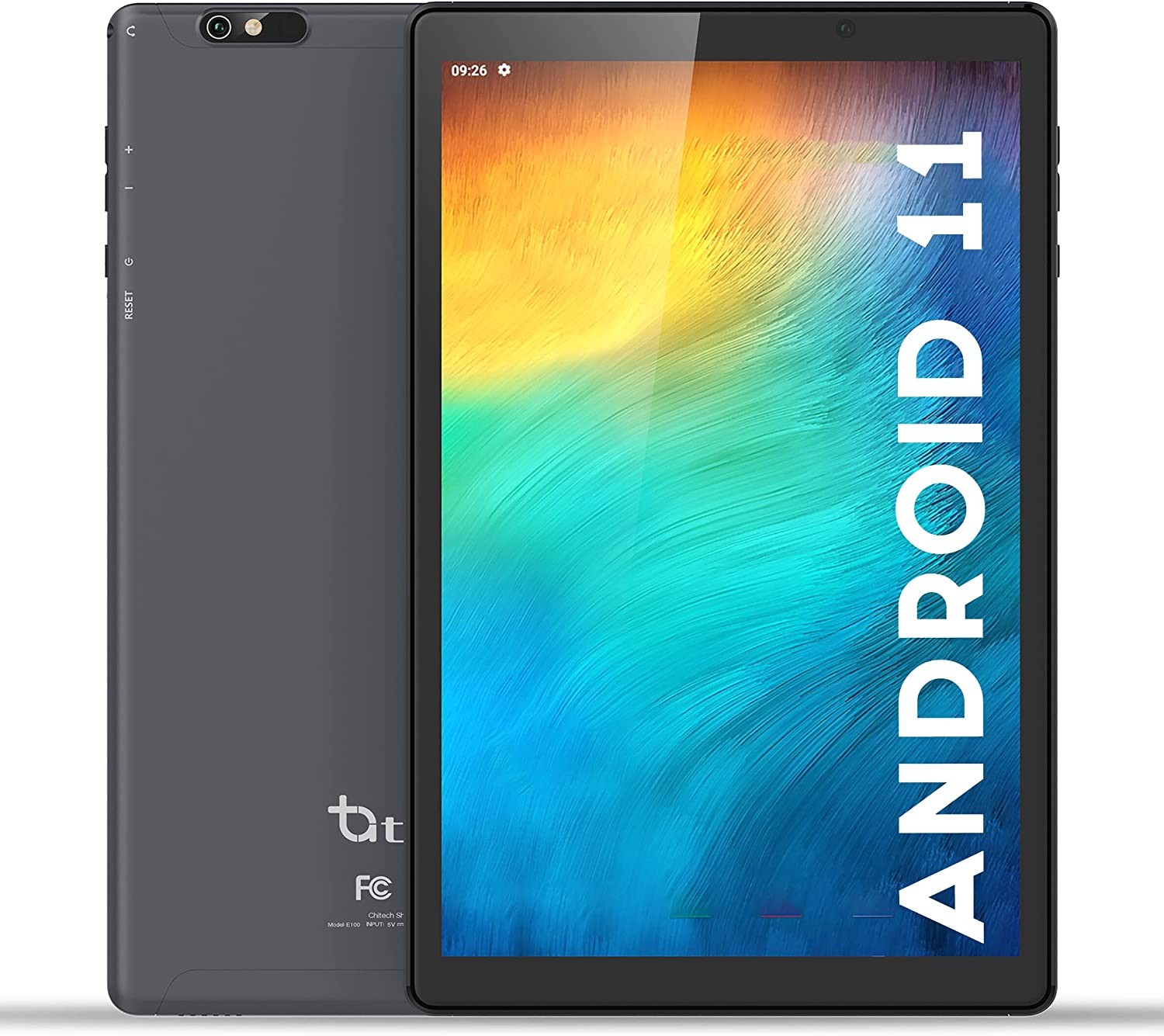 Tibuta MasterPad E100 10.1" WiFi Tablet Quad CORE，Android 11.0，Hard Ware LCD Display, Bluetooth 4.2，Google GMS，Support Multi-Language with Touch Panel