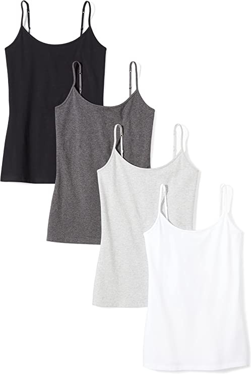 Essentials Women's Slim-Fit Tank, Pack of 2