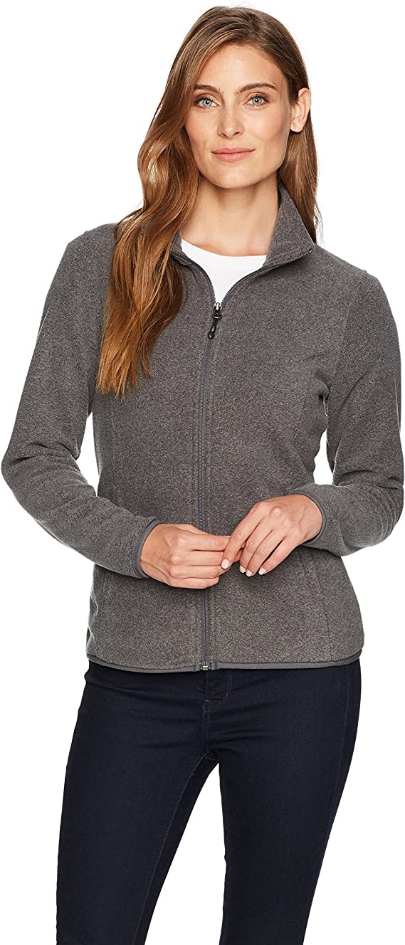 Essentials Women's Classic-Fit Long-Sleeve Full-Zip Polar Soft Fleece Jacket (Available in Plus Size)