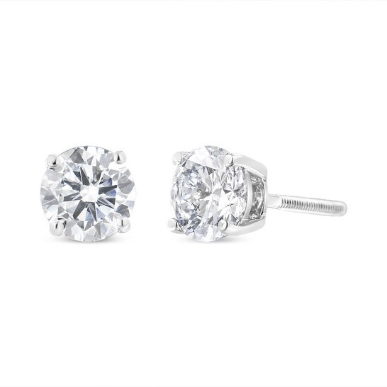 14K White Gold 0.25 ct J-K Diamond Stud Earrings