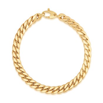 14K Yellow Gold Rapunzel Woven Chain Bracelet